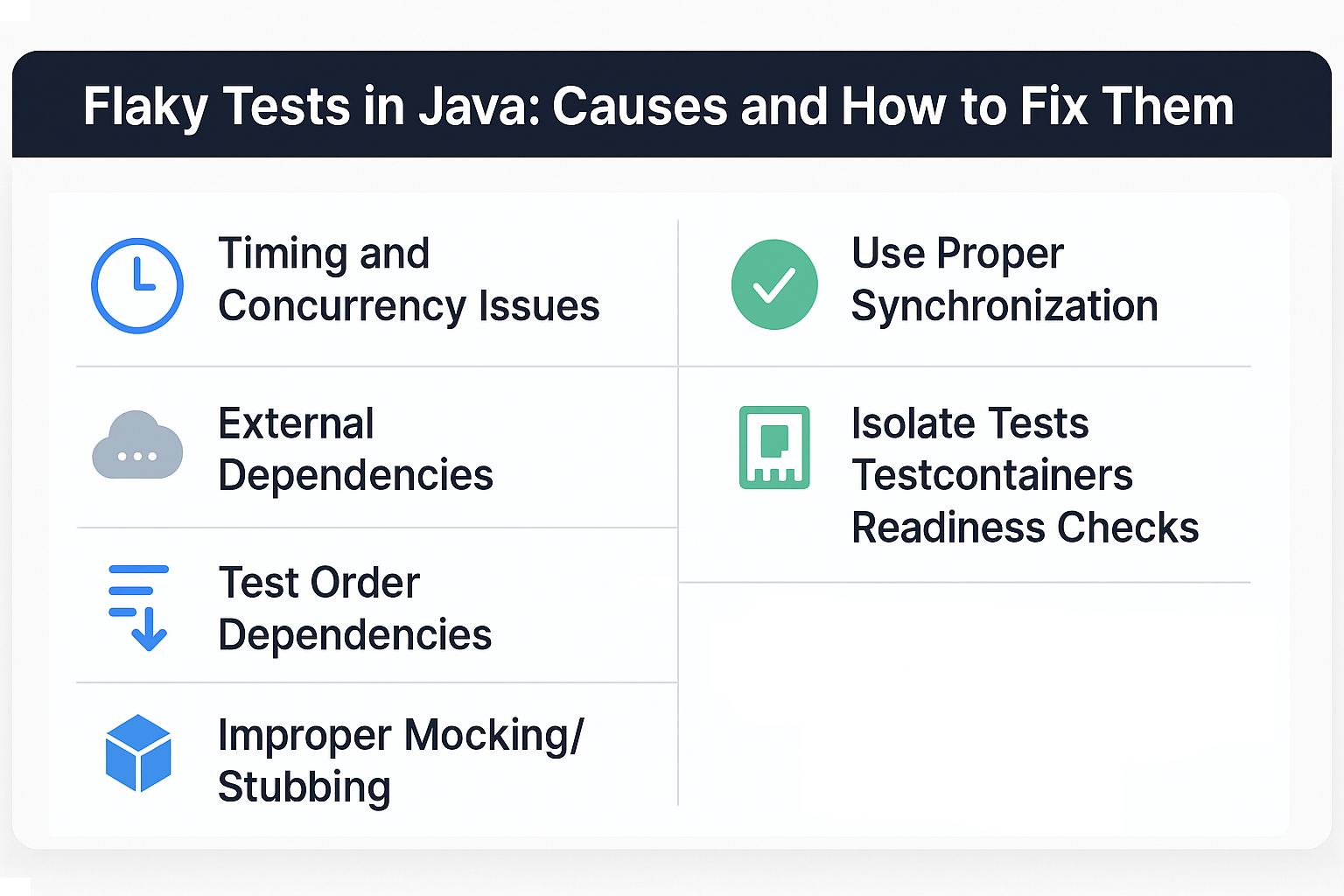 Illustration for Flaky Tests in Java: Causes and How to Fix Them
