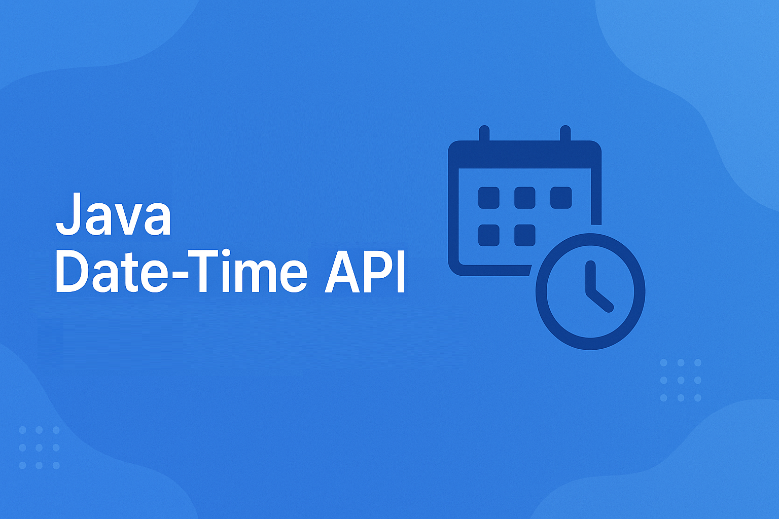 Java Date Time Api cover