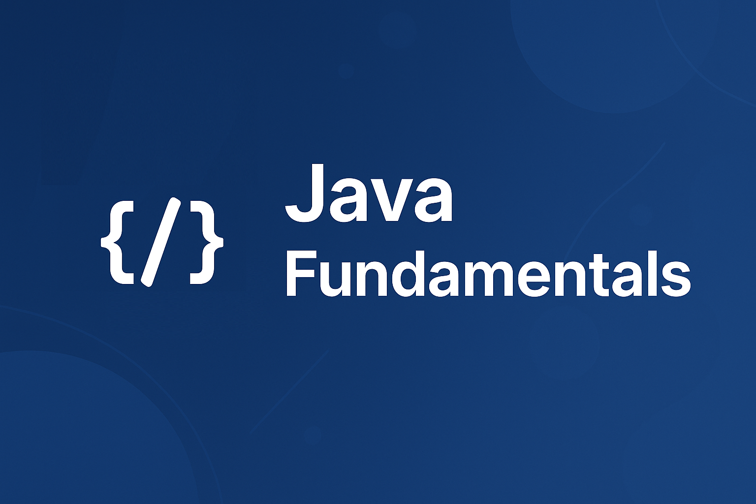 Java Fundamentals cover