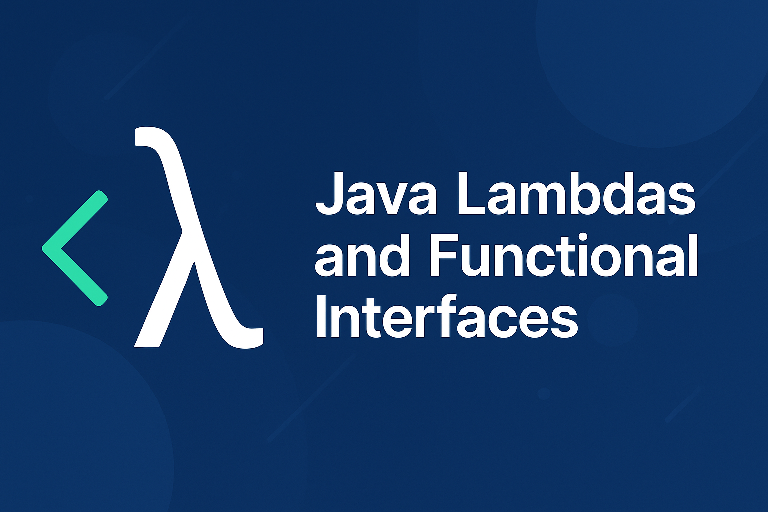 Java Lambdas And Functional Interfaces cover