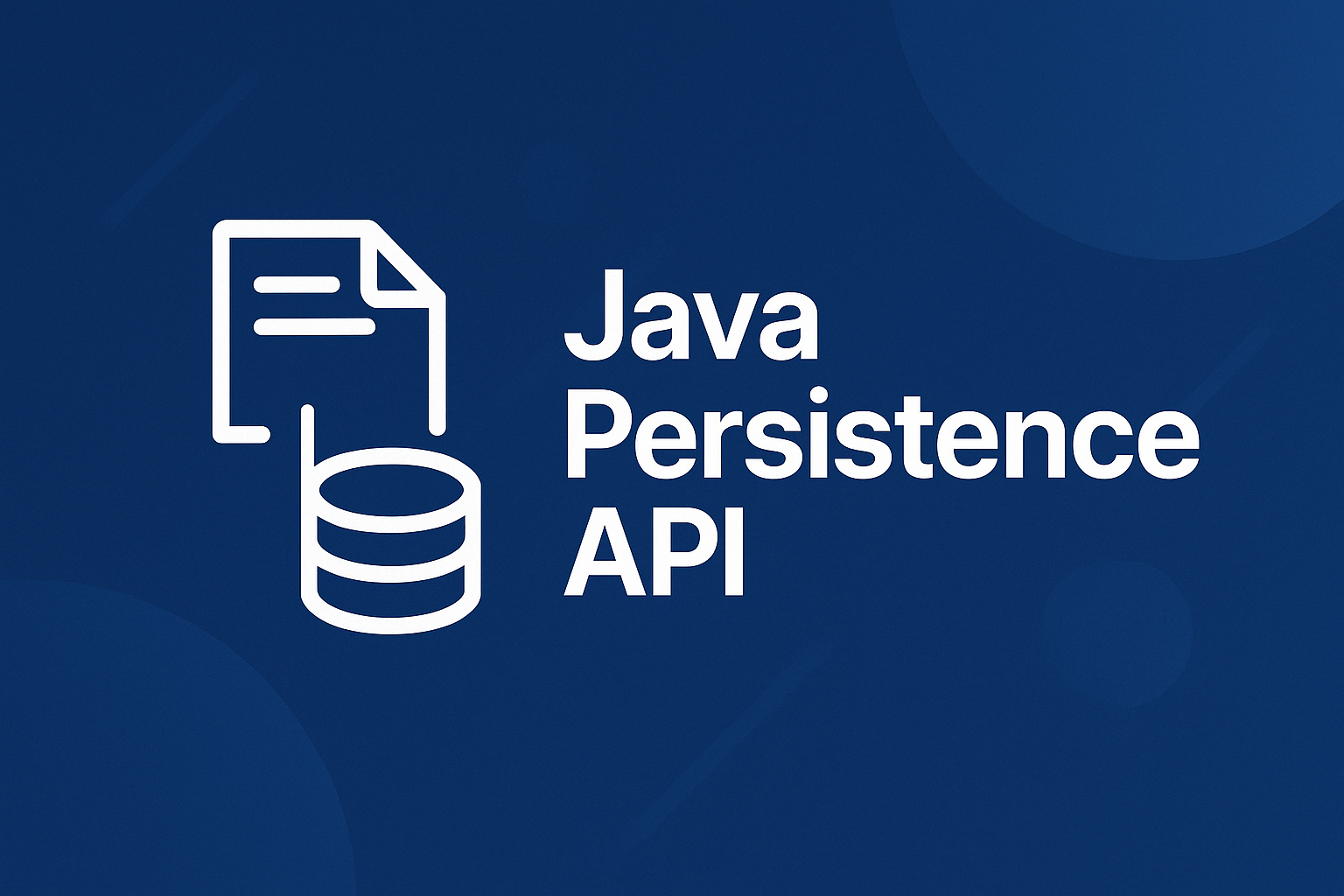 Java Persistence Api cover