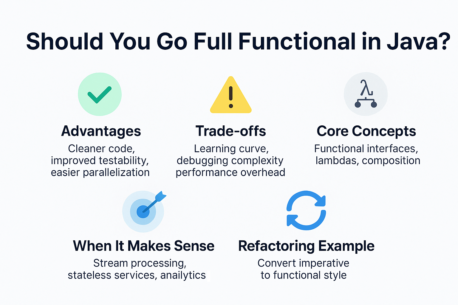 Illustration for Should You Go Full Functional in Java? Pros and Cons